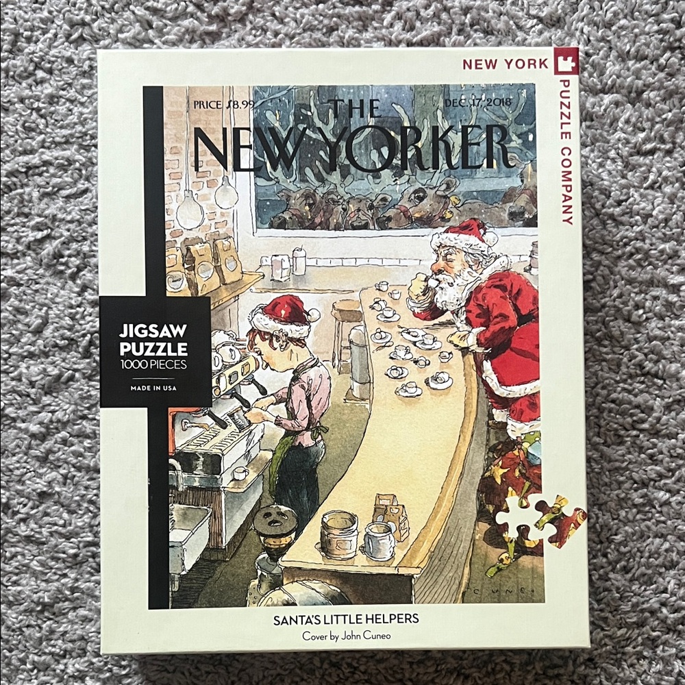 The New Yorker 'Santa's Little Helpers' 1000-Piece Jigsaw Puzzle by NYPC